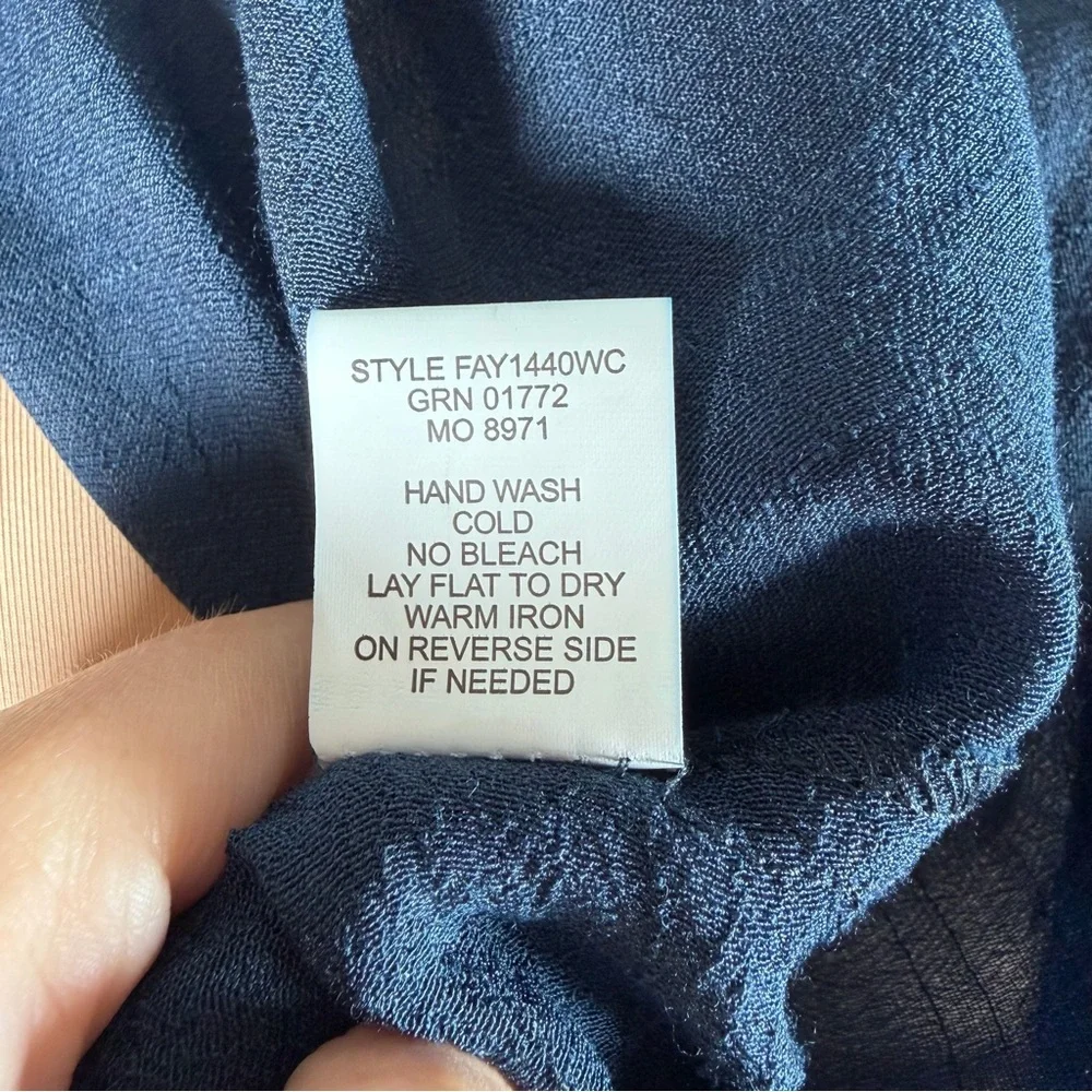 Fig & Flower Boho Embroidered Blouse Lace Back Flowy 3X - Picture 11 of 13